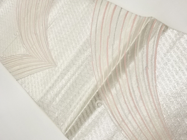 JAPANESE FUKURO OBI / WOVEN ABSTRACT BUTTERFLY